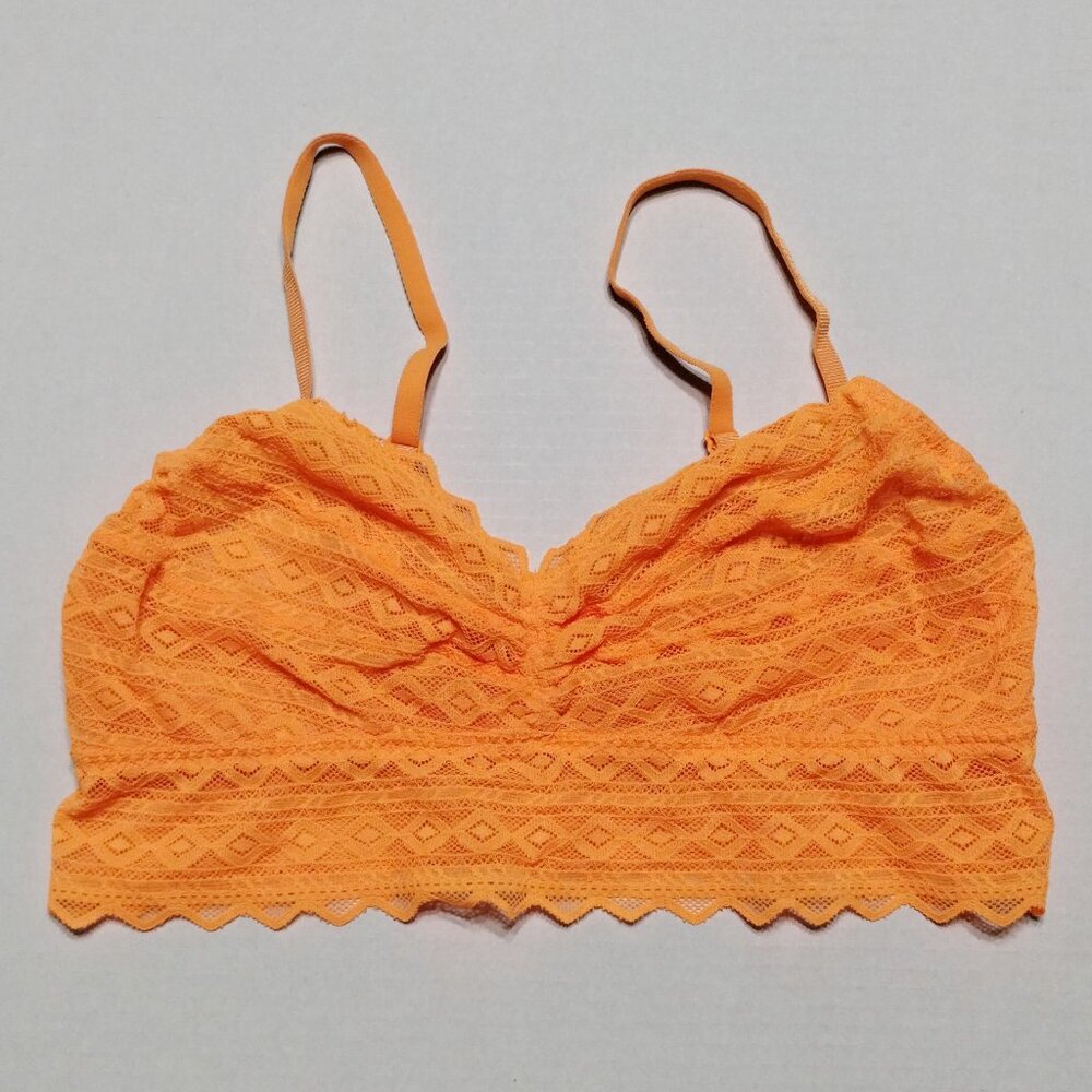 L PINK Victoria’s Secret Lace Bralette Adjustable Straps 36C 36D 38B 38C